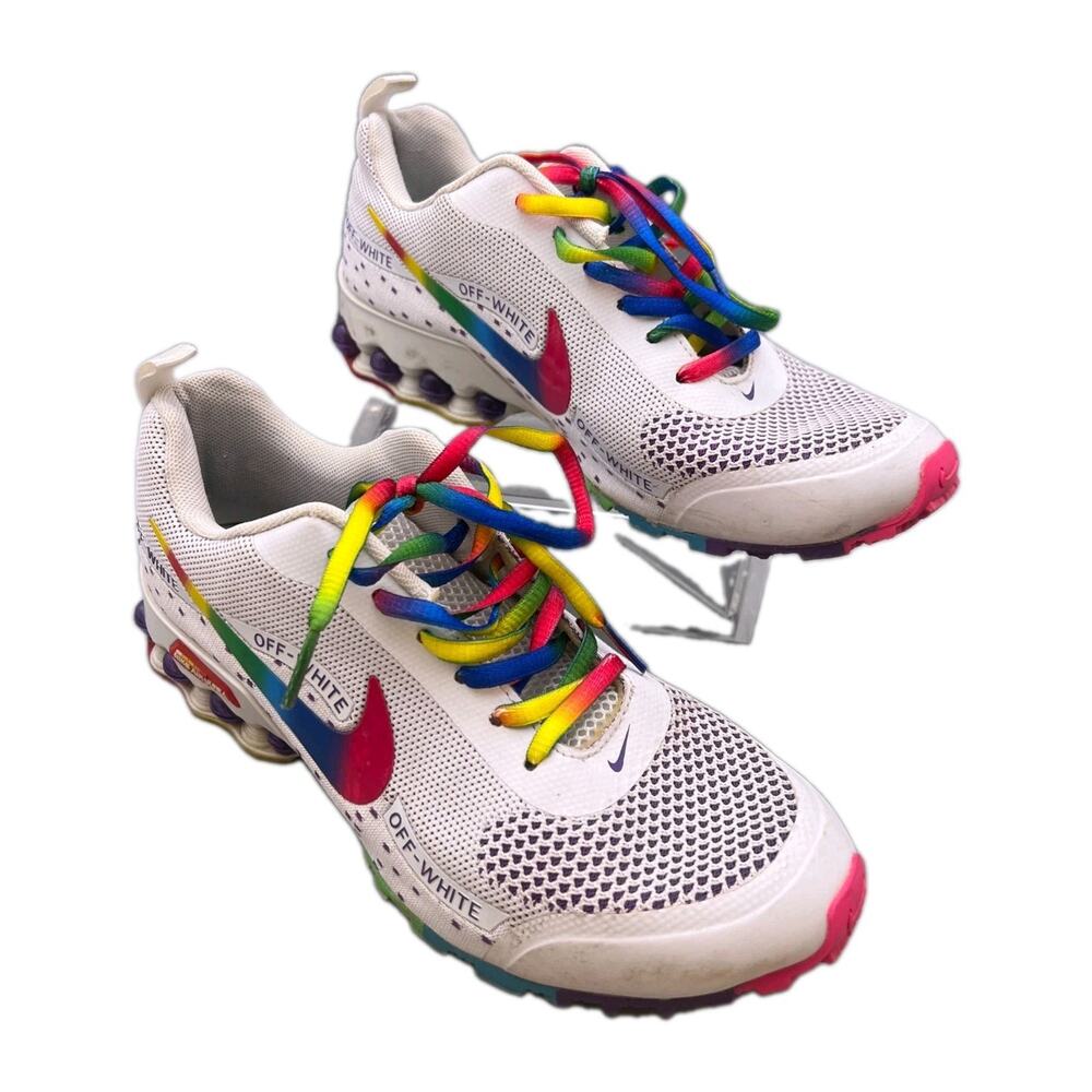 Nike Unisex Air Ultra 333709-008 Rainbow Off- White Running Sneaker Shoes Sz 7
